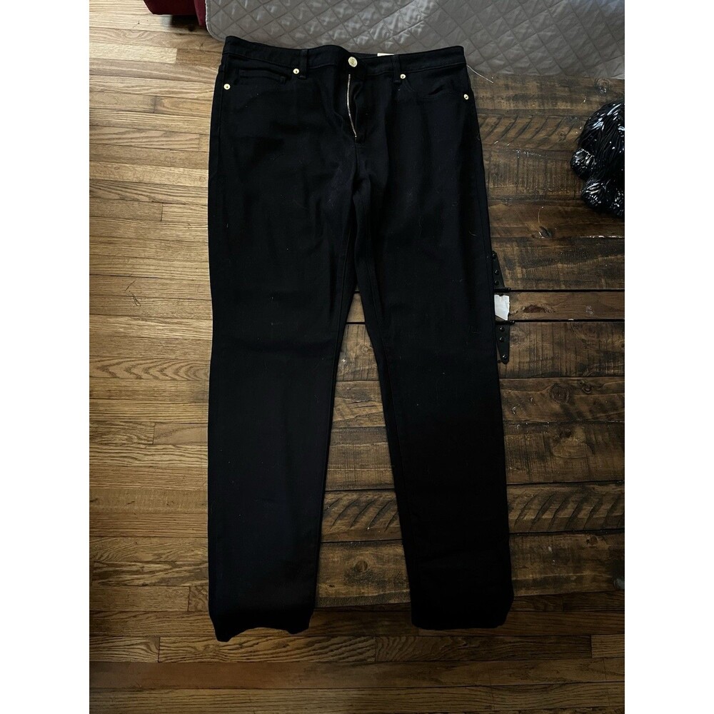 Michael Kors Izzy Skinny Black Jeans Size 14